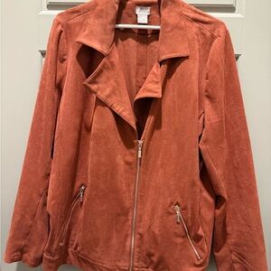 Chico's Burnt‎ Orange Teddy Jacket